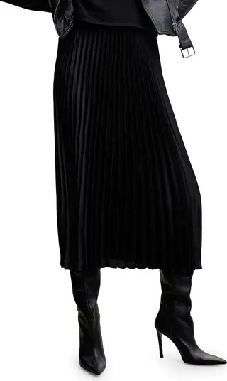 Pleated Satin Skirt | Nordstrom