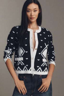 NVLT Argyle Knit Lady Jacket | Anthropologie (US)