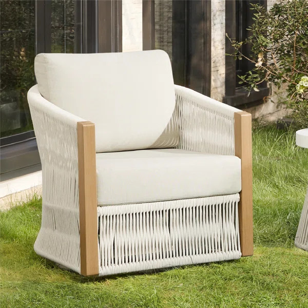 Swivel Patio Chair With Cushions | Wayfair North America