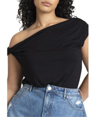 Women's Asym Twist Sleeve Top | Macy's