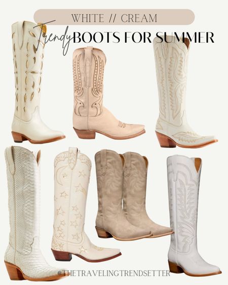 White cowgirl, boots, cream, cowgirl, boots, Trinity, boots, or summer booties Tova are nice cowgirl, boots, Nashville country concert, outfit, jam, music festival, spring boots, neutral colors must have in your closet how to style

#LTKFindsUnder100 #LTKShoeCrush #LTKStyleTip