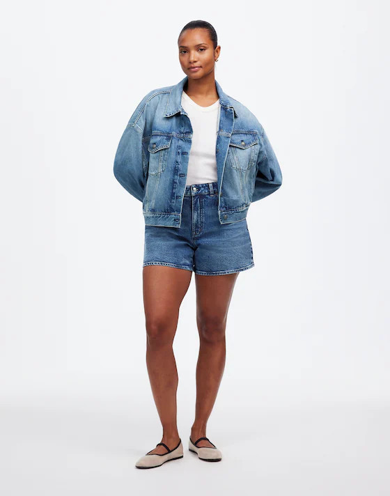 The Curvy Perfect Vintage Mid-Length Jean Short | Madewell
