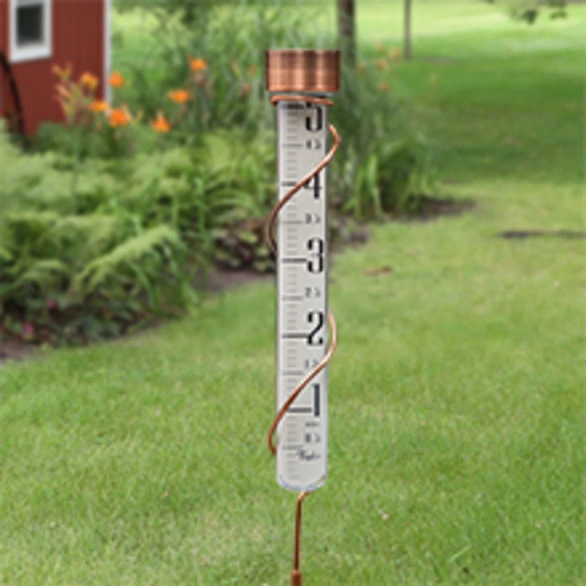 Taylor Heritage Collection Glass Rain Gauge, 5 Inch Capacity, Bronze | Wayfair North America