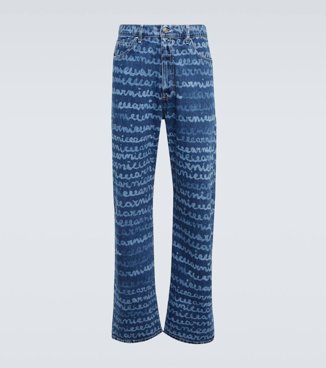 Printed straight-leg jeans | Mytheresa (UK)