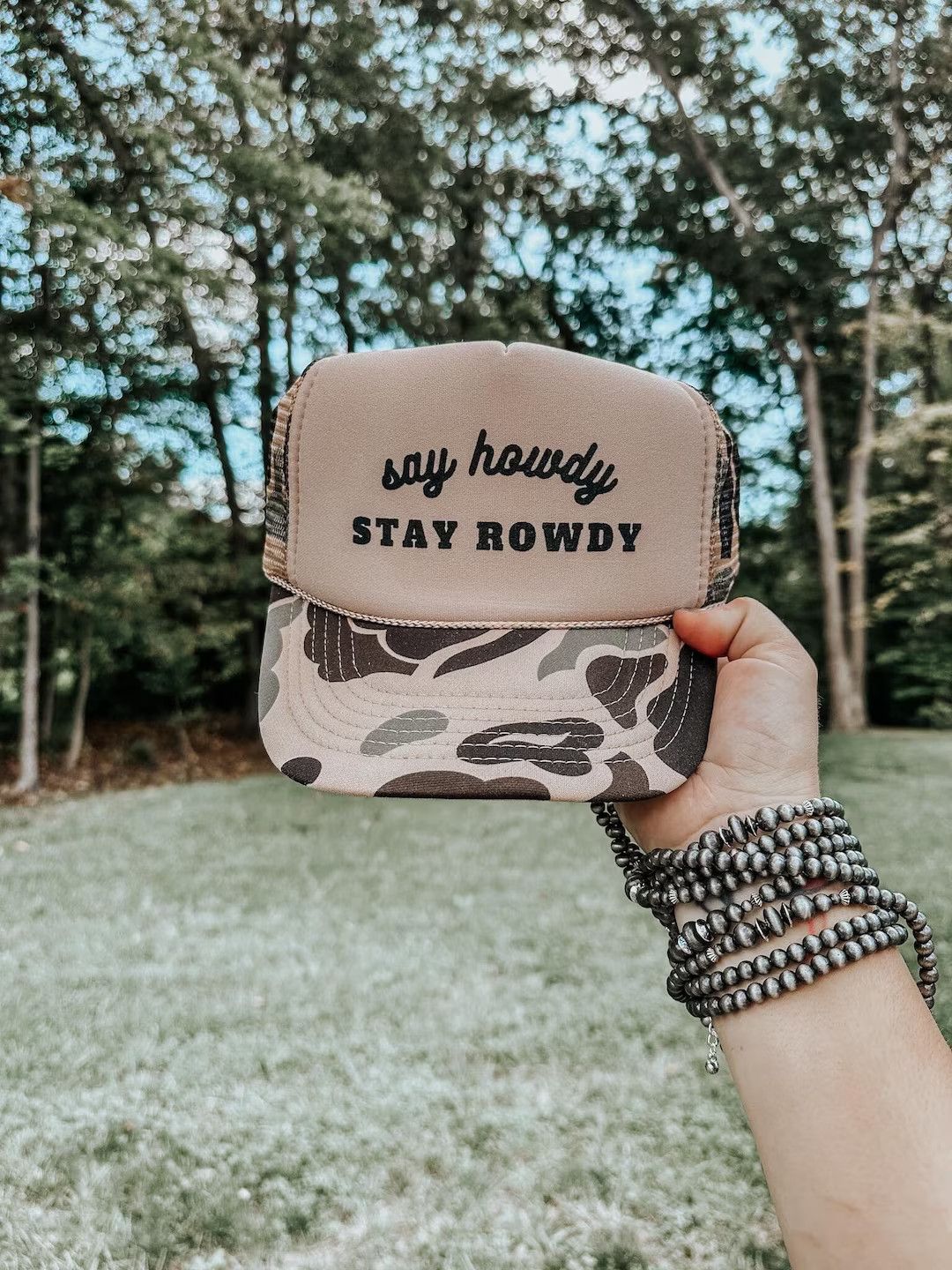 Say Howdy Stay Rowdy Trucker Hat Party Hat Bachelorette - Etsy | Etsy (US)