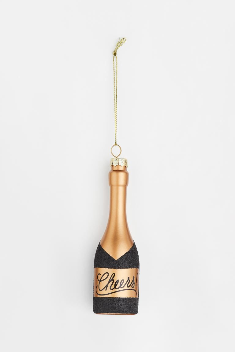 Christmas Ornament - Gold-colored/bottle - Home All | H&M US | H&M (US + CA)