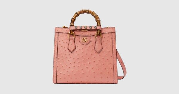 Gucci - Gucci Nojum Diana small ostrich bag | Gucci (US)