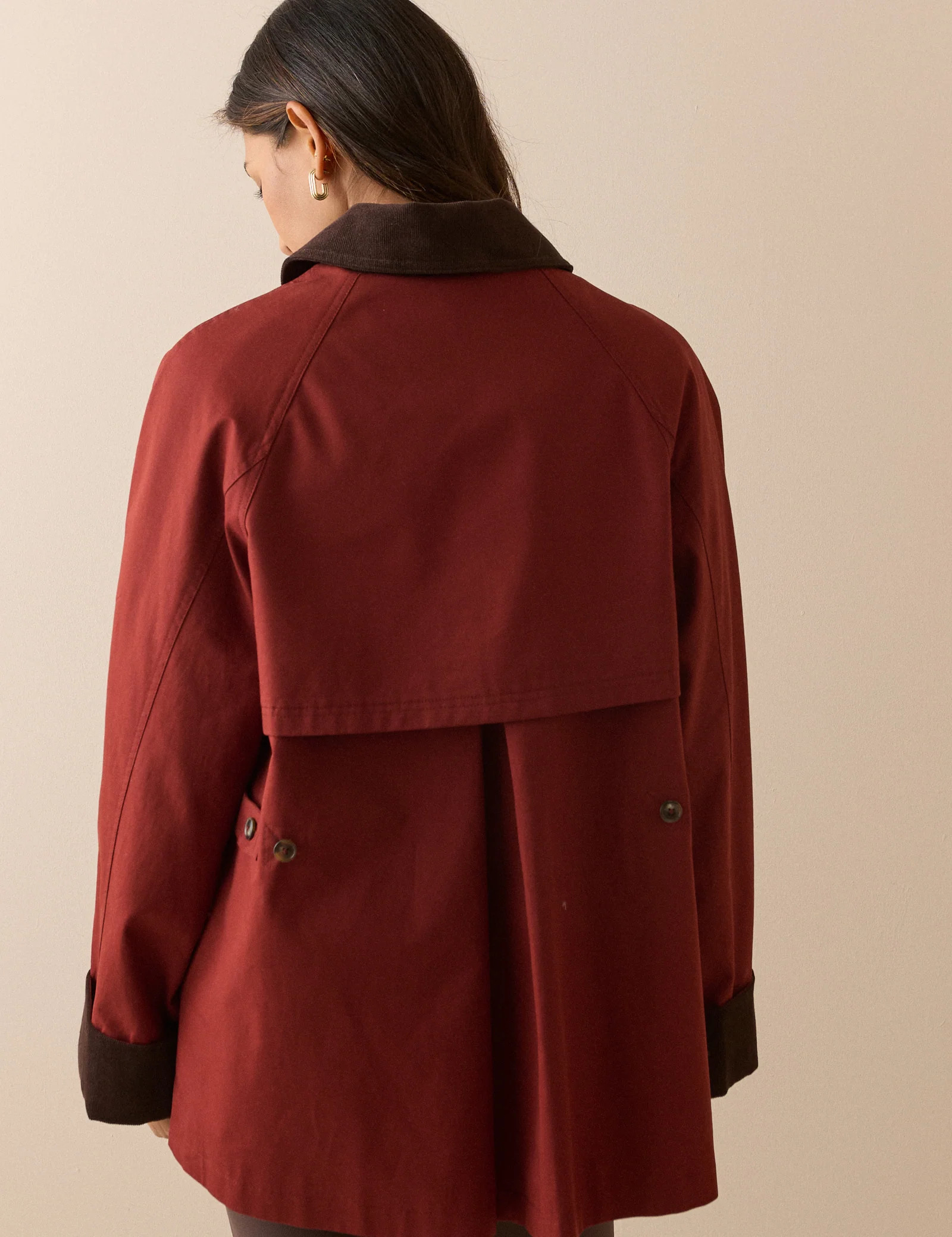 Red Cord Detail Barn Jacket | Nobody's Child