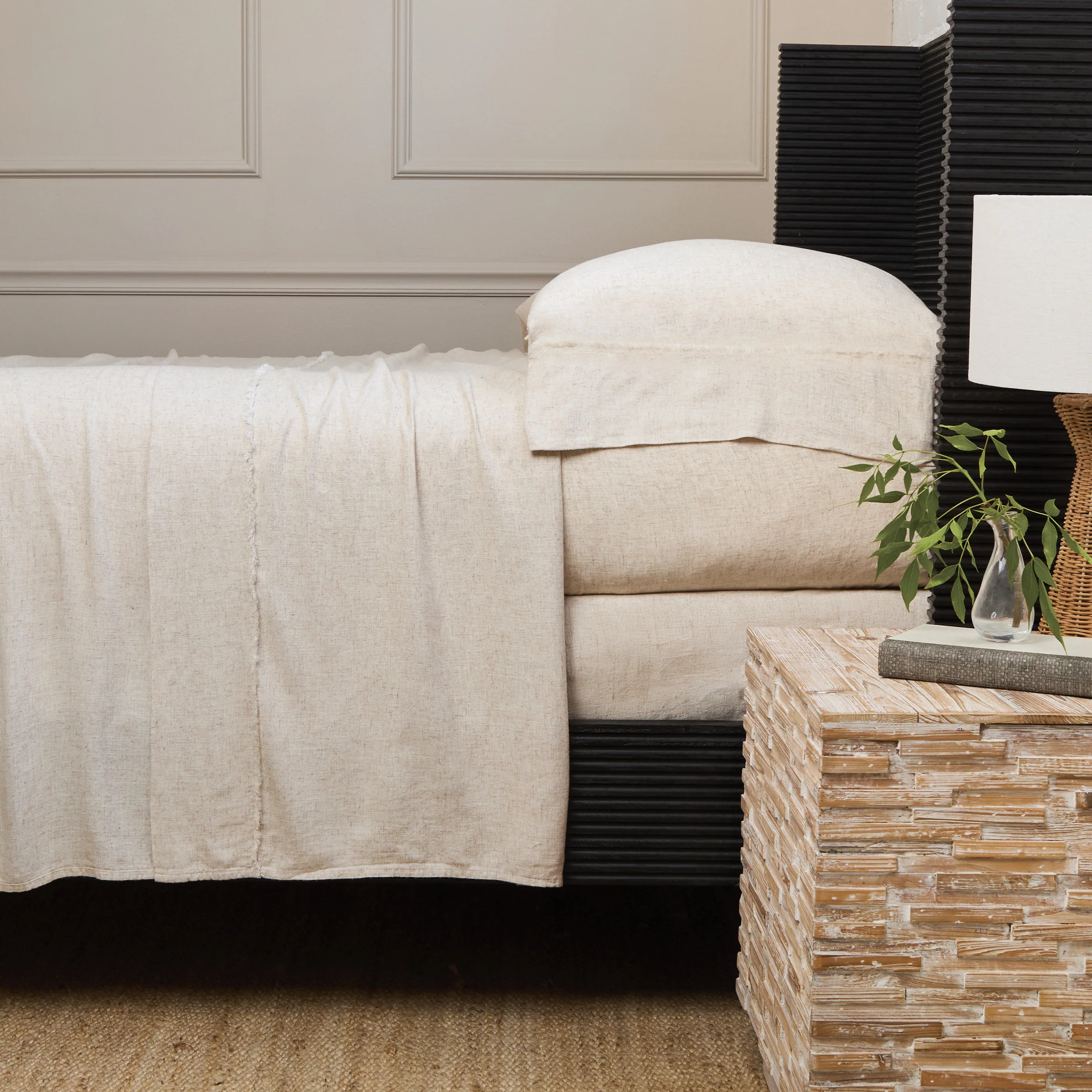 Remi Bamboo Linen Sheet Set - 2 colors | Pom Pom at Home