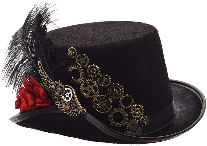 GRACEART Unisex Steampunk Top Hats with Goggles for Women Men | Amazon (US)