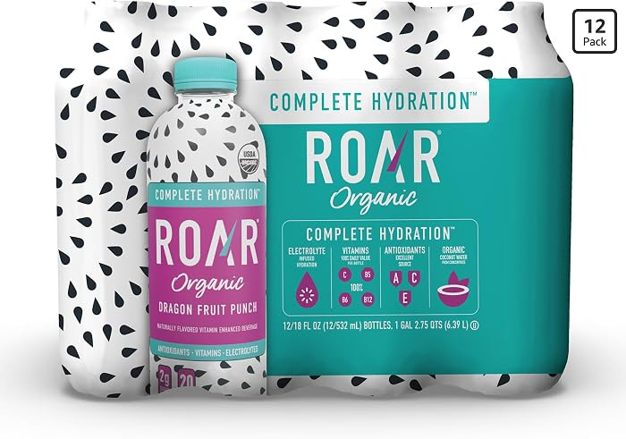 ROAR Complete Hydration Organic - Electrolyte Drinks with Vitamins C, B5, B12 \u2013 Non GMO, Glu... | Amazon (US)