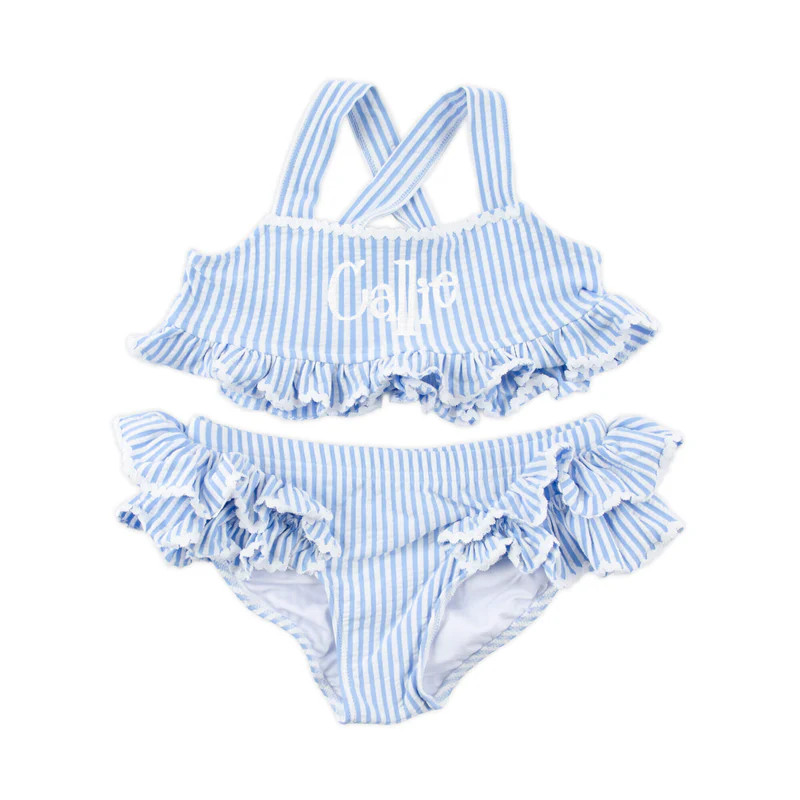 Santorini Blue Two Piece Swimsuit | Classic Whimsy