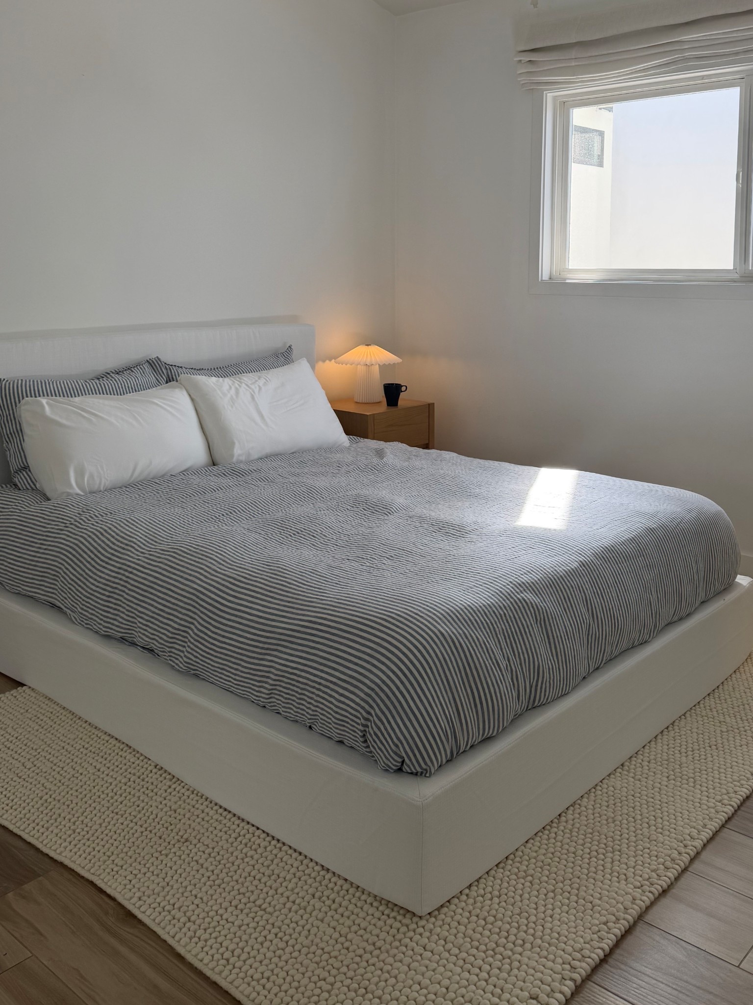 My full bedroom setup! Bed frame is from Soft Frame but I can’t link it :(