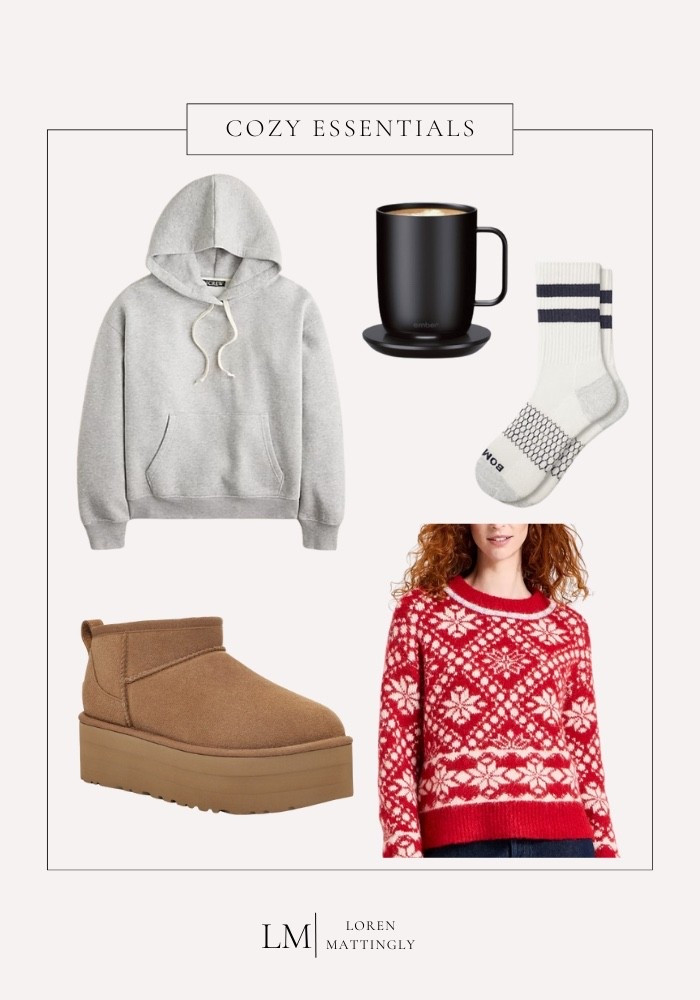 That between-Christmas-and-New-Year’s week is my favorite kind of cozy. No schedules, no pressure, just comfy clothes, warm drinks, and slow days. This is my unofficial uniform for that in-between season—soft layers, fuzzy socks, platform slippers, and a festive sweater that still feels relaxed. The mug that keeps my coffee warm while I forget about it is a must.

Good news: everything here is in stock and ready for peak cozy mode. Save this for lounging, movie marathons, or those quiet days before the calendar flips. 🤍☕️

#LTKSeasonal #LTKdayinmylife #LTKHoliday