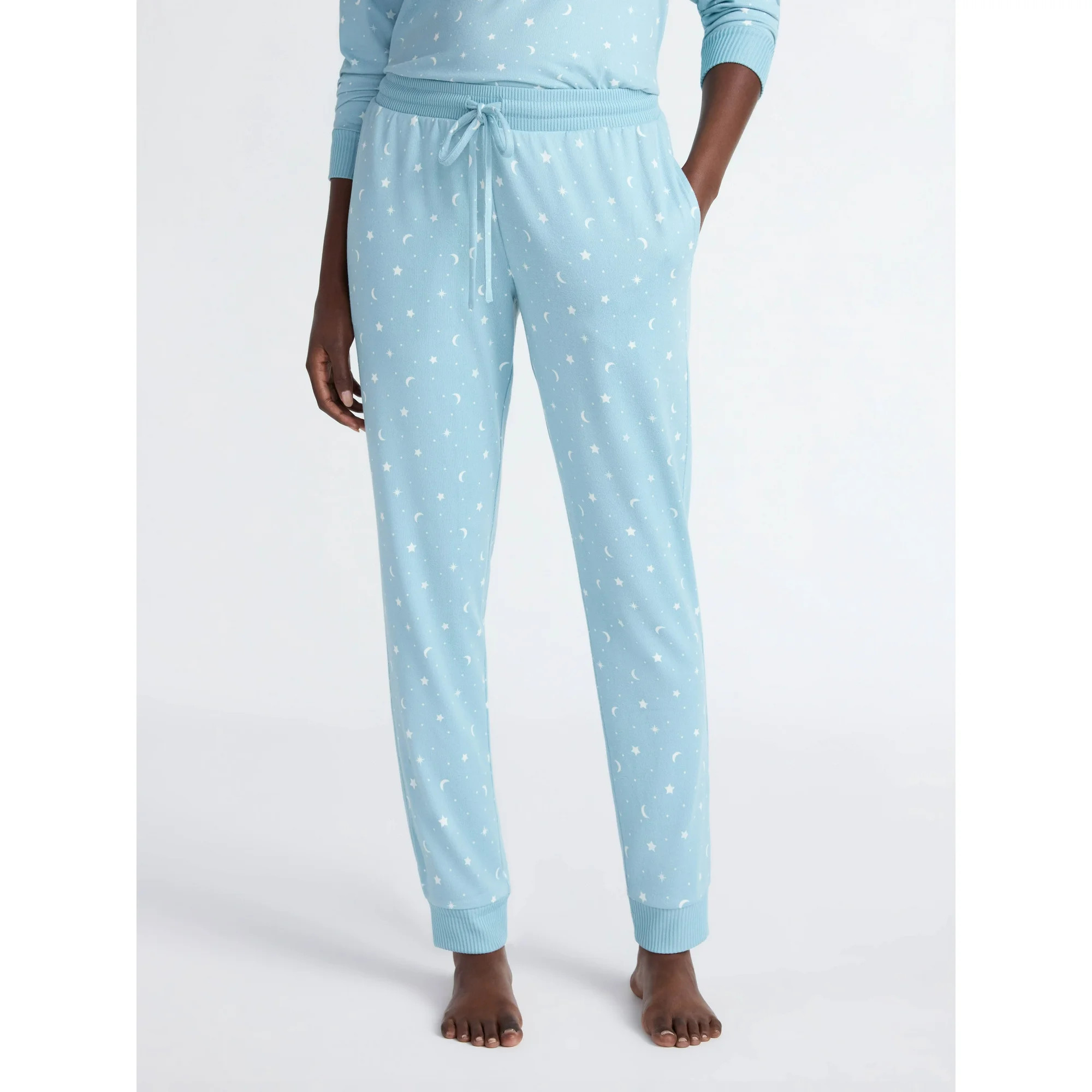 Joyspun Women's Cozy Lounge Collection Hacci Knit Sleep Joggers, 29'' Inseam, Sizes XS-3X | Walmart (US)