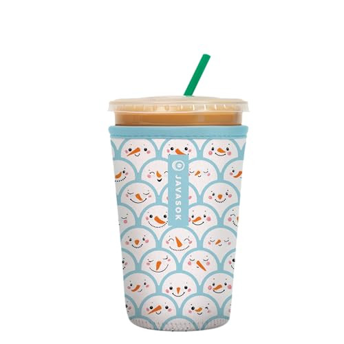 Sok It Java Sok Iced Coffee & Cold Soda Insulated Neoprene Cup Sleeve (Snow Friends, Medium: 22-28oz) | Amazon (US)