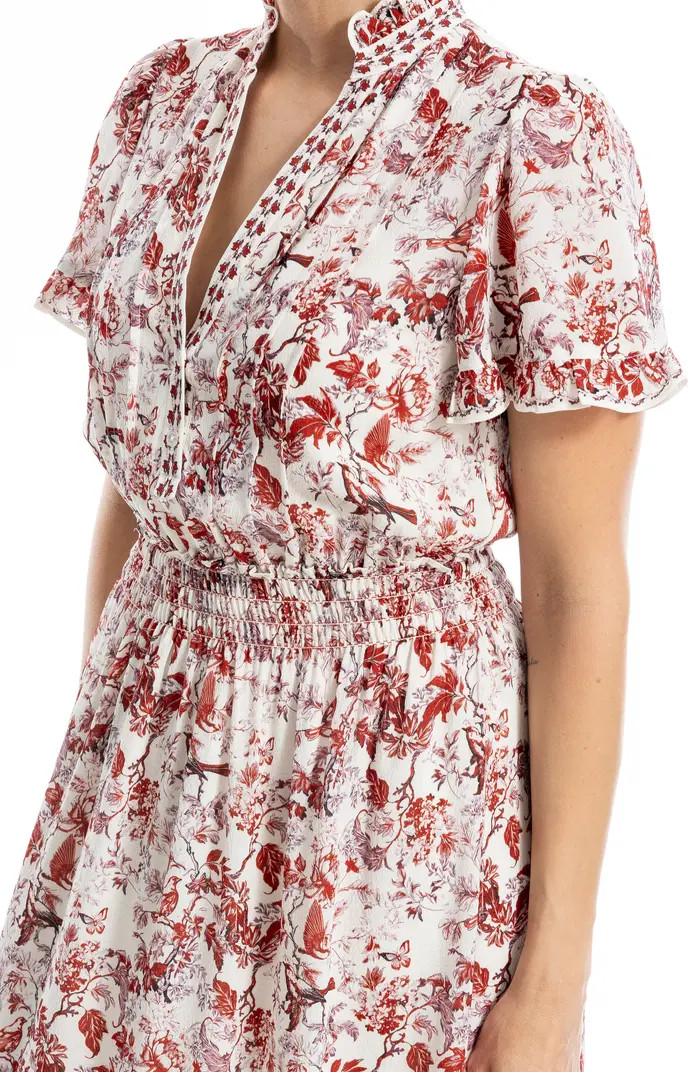 MAX STUDIO Short Sleeve Tiered Georgette Maxi Dress | Nordstromrack | Nordstrom Rack