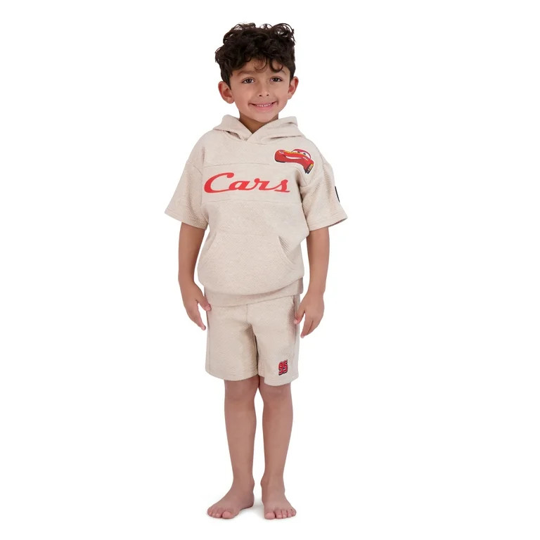 Cars Toddler Boy Textured Knit Short Set, Sizes 12 Months-5T | Walmart (US)