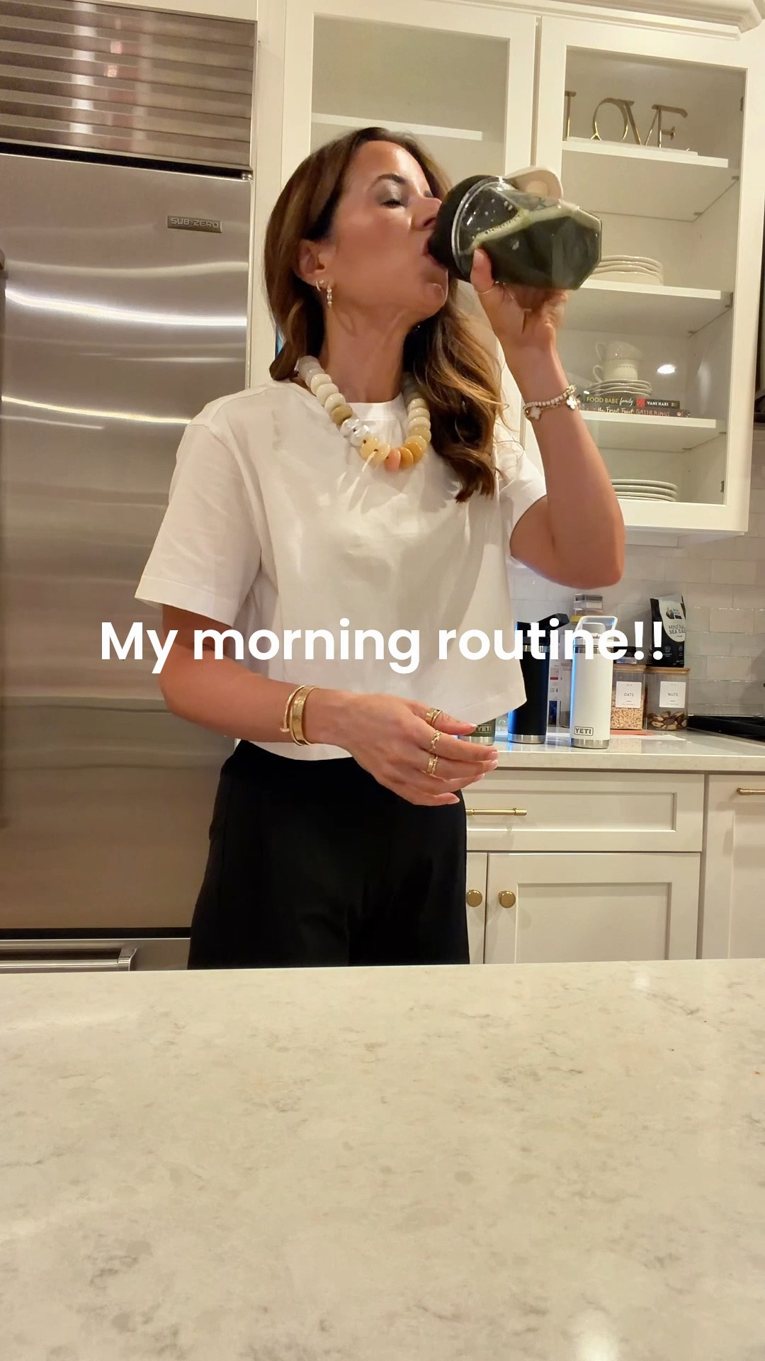 This is what I drink every single morning. One dropper of chlorophyll drops. So good for digestion, antioxidant and skin support! 3-5 drops of Vitamin D for immune support. It also helps the body to properly absorb calcium and phosphate, which is so important for strong bones! I recently switched to the new AG1 Pro. This includes creating and is filled will all of the vitamins and minerals I need in a day! I follow up with a pinch of mineral salt for hyration and trace minerals like magnesium + 2 Brazil nuts for heart health and selenium and a spoonful of coconut cult for gut health!

#LTKmorningroutine #LTKselfcare #LTKdayinmylife #LTKselfcare #LTKdayinmylife #LTKmorningroutine