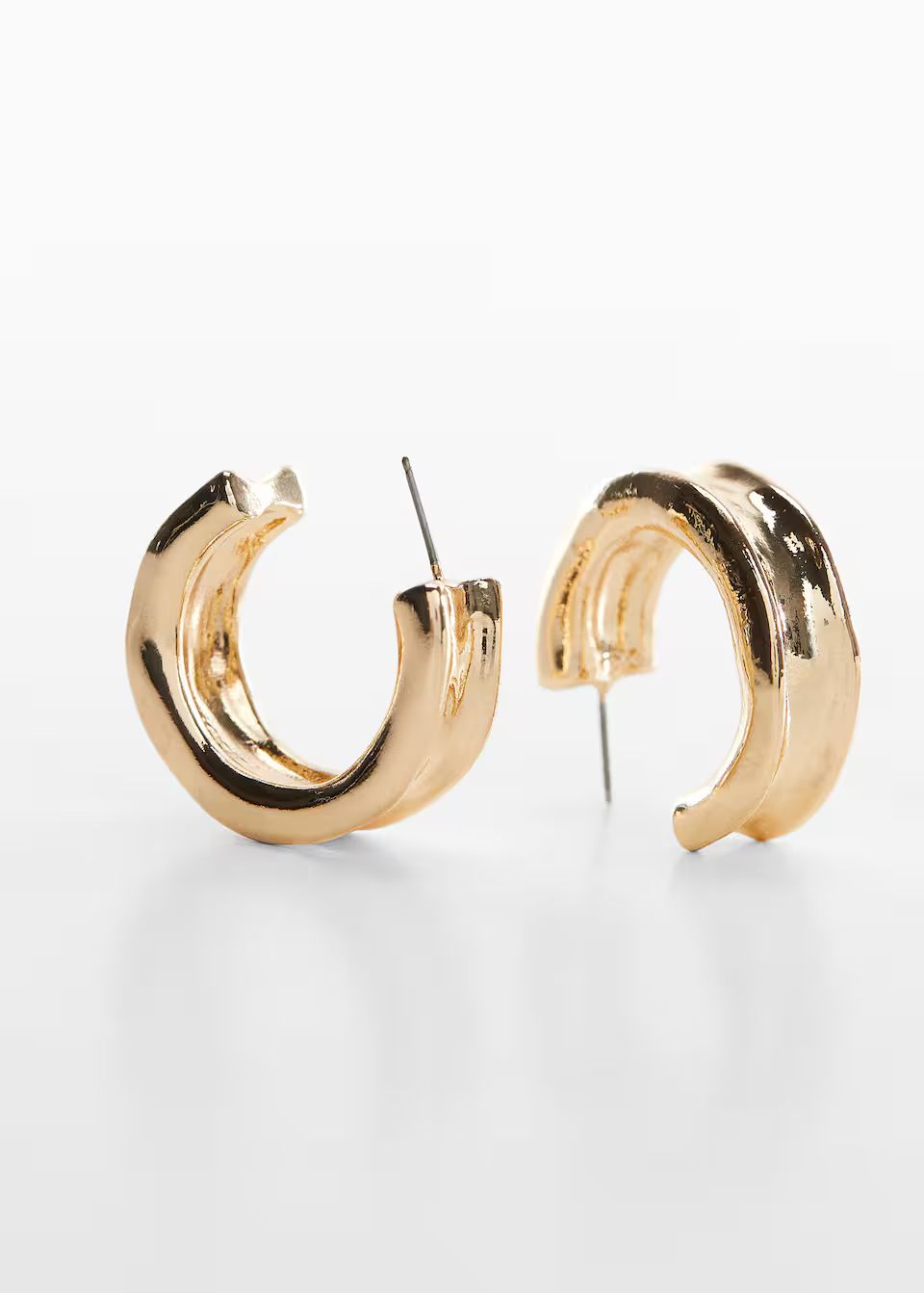 Twisted hoop earrings | MANGO (UK)