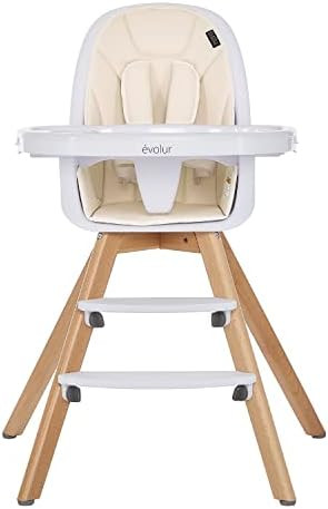 Evolur Zoodle 2 in 1 High Chair, Modern Design, Toddler Chair, Removable Cushion, Adjustable Tray... | Amazon (US)