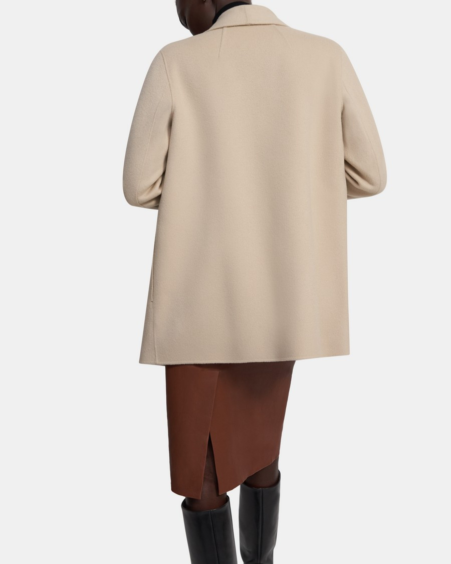 Clairene Shawl Jacket in Double-Face Wool-Cashmere | Theory