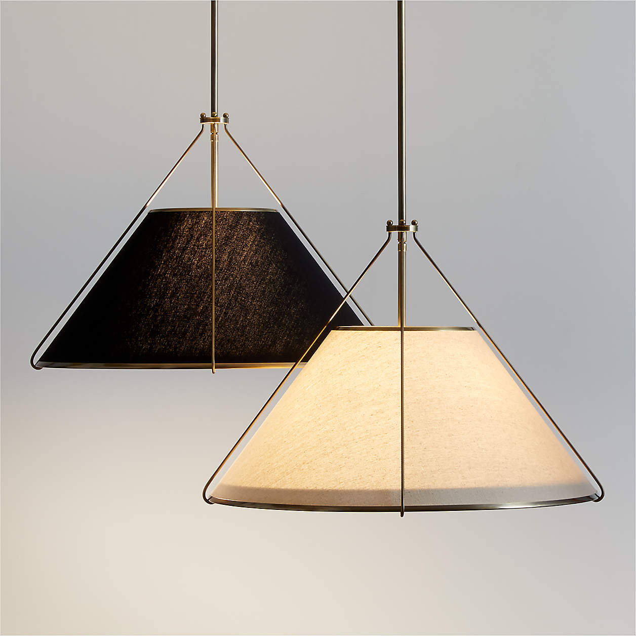 Remi Natural Conical Pendant Light 24.7" + Reviews | Crate & Barrel | Crate & Barrel