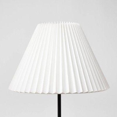 Tapered Lamp Shade with Knife Pleat White - Threshold™ designed with Studio McGee | Target
