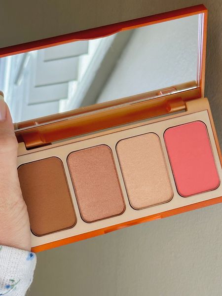 Save 30% off on this gorgeous palette with my code RACHEL30! This is what I talked about and showed today on my IG stories. I wore the color rosy in my cheeks (far right). I also wore their powder bronzer in Pass the crown today! Both products blend well and are clean. 

#LTKfindsunder50 #LTKfindsunder100 #LTKbeauty