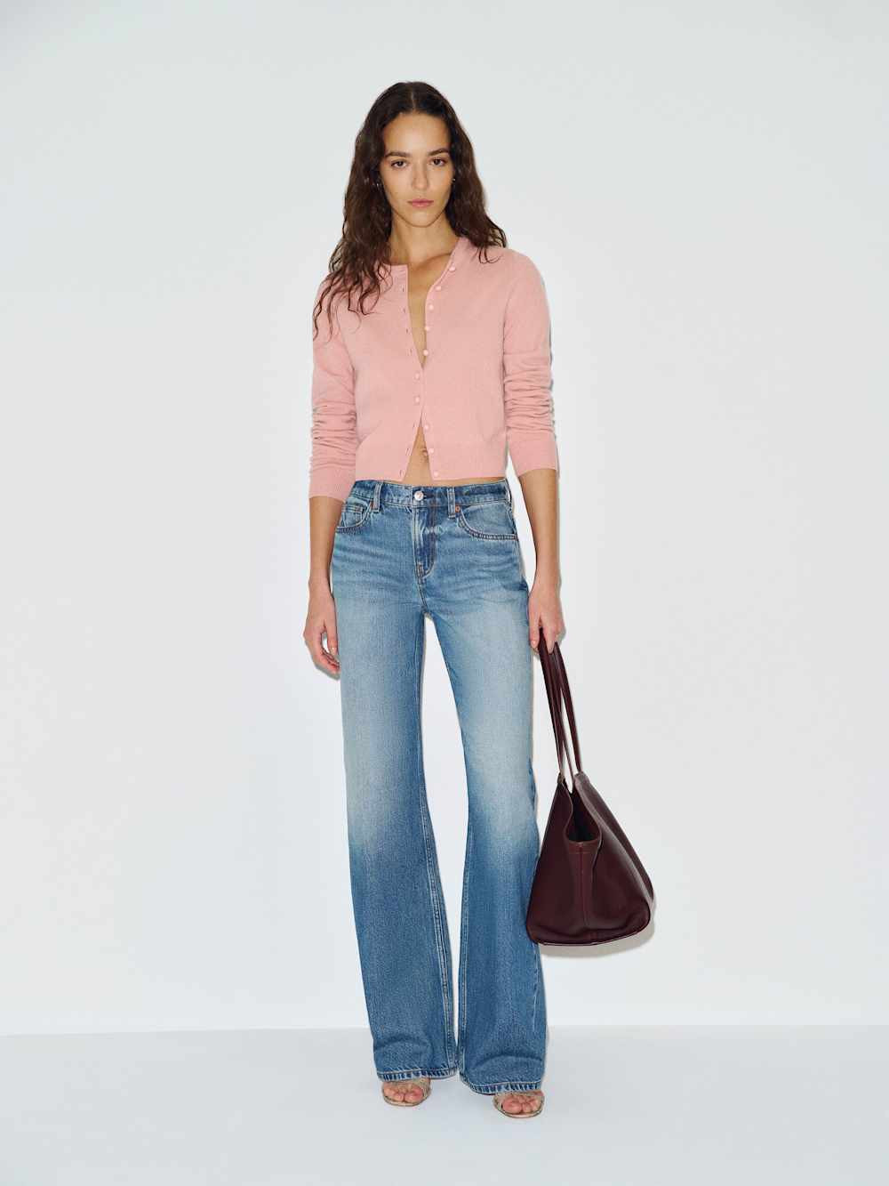 Caspia Cashmere Cropped Cardigan | Reformation (Global)