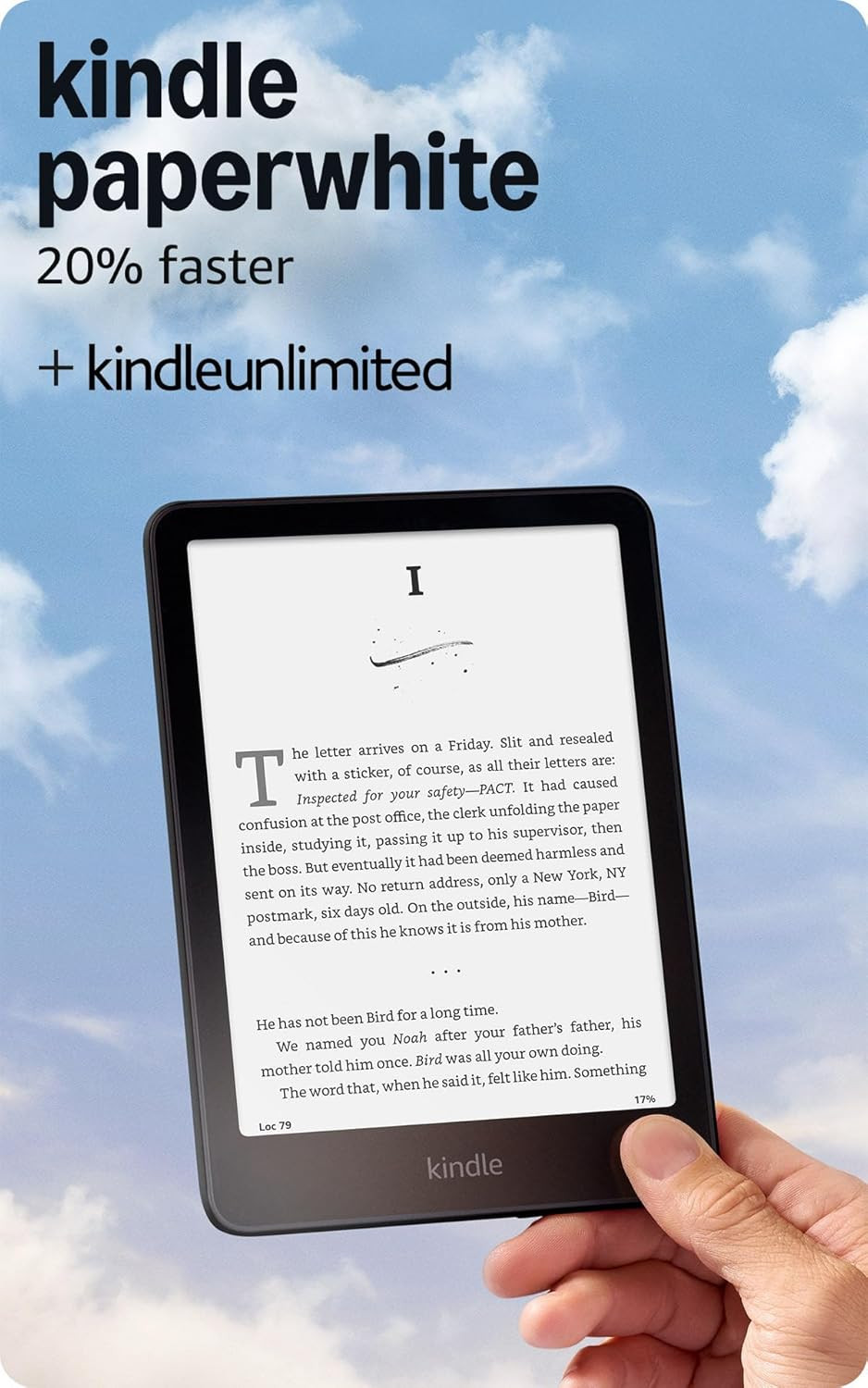 Amazon Kindle Paperwhite 16GB (newest model) – 20% faster, with new 7" glare-free display and weeks of battery life – Black + 3 Months of Kindle Unlimited (with auto-renewal) | Amazon (US)