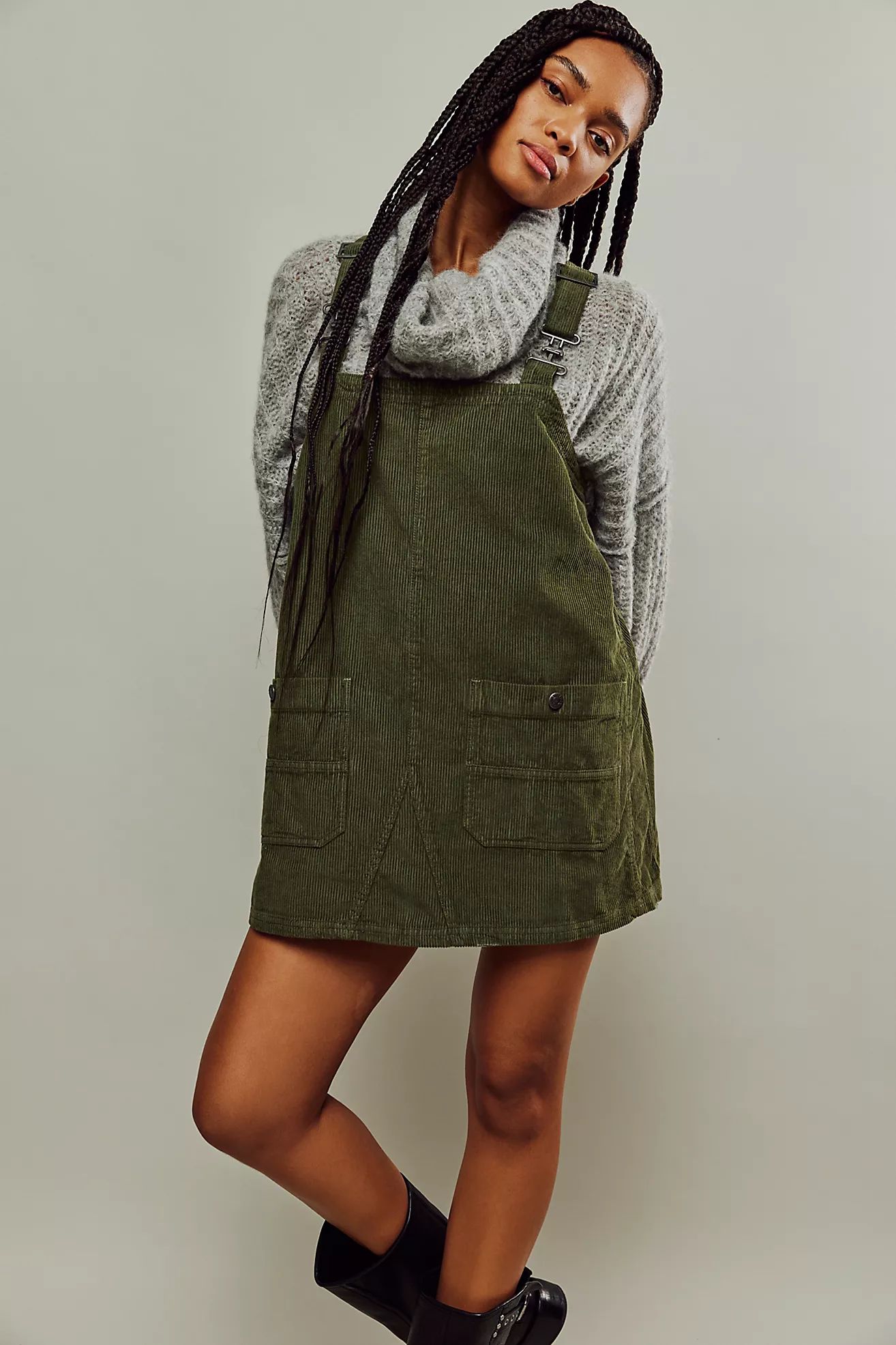 We The Free Overall Smock Mini Cord Top | Free People (Global - UK&FR Excluded)