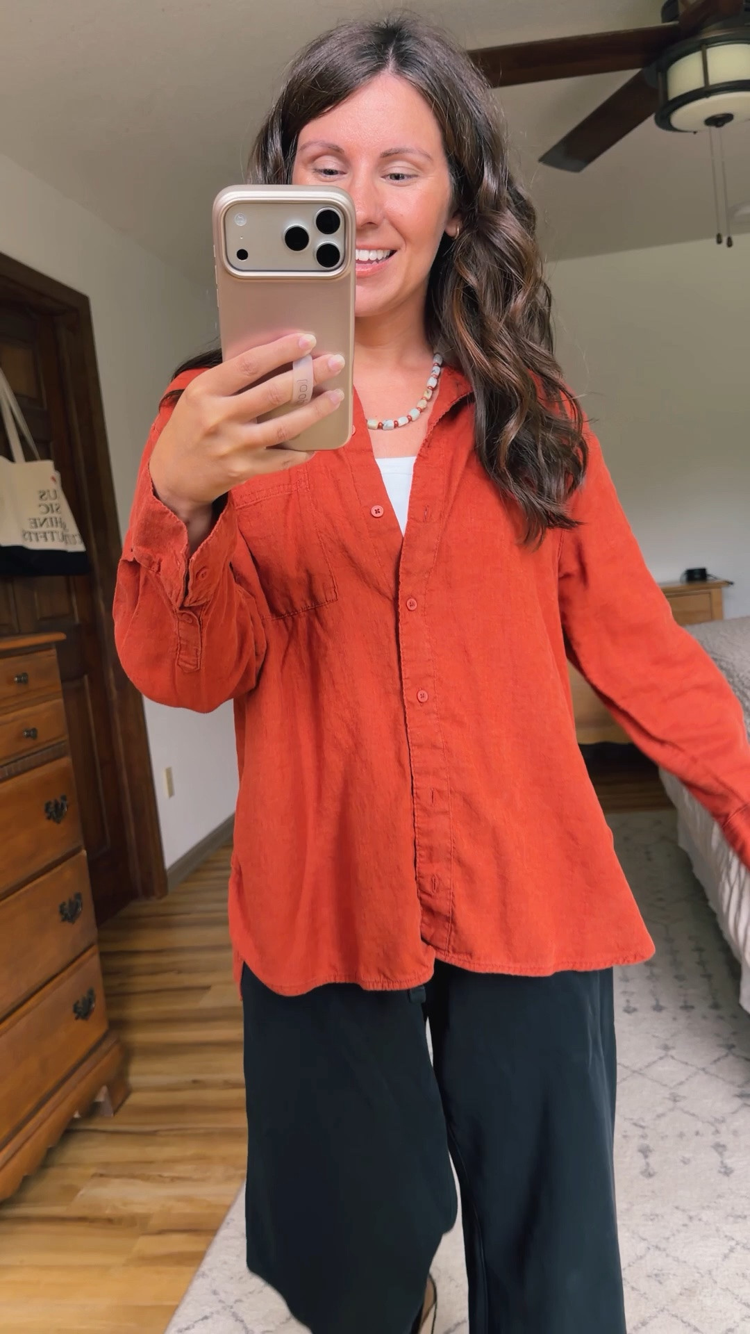 small in my tank, small petite in my button up linen shirt, and xs in my pants (100% organic cotton). My sandals are size 36.

My necklace is from acorns and twine but I also linked a few similar ones!

#LTKPetite #LTKootd #LTKmomlife

#LTKPetite #LTKgrwm #LTKSeasonal