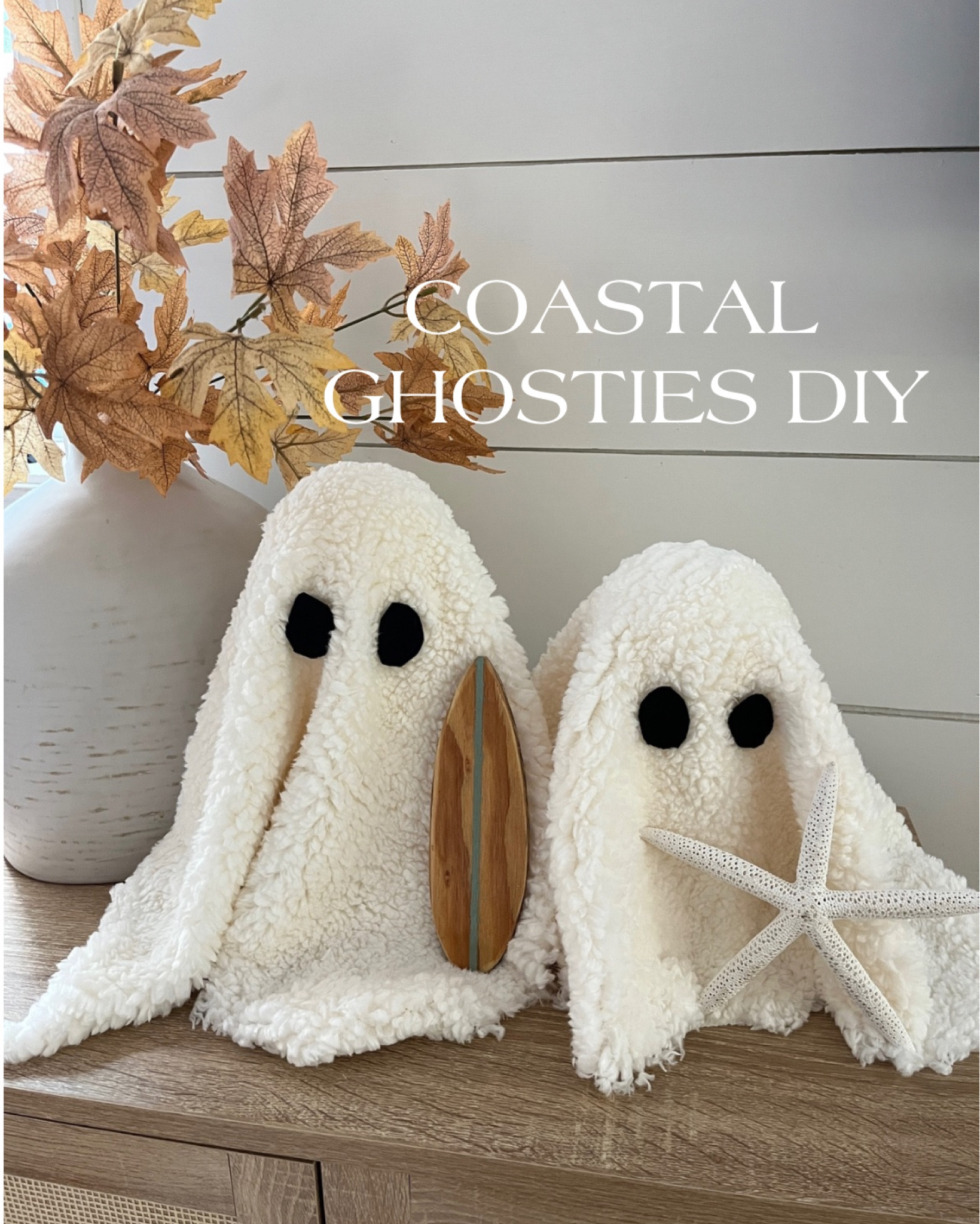 Coastal Ghosties DIY - I wanted the pottery barn look on a budget! How cute are these?! 


#LTKFallSale #LTKSeasonal #LTKHome