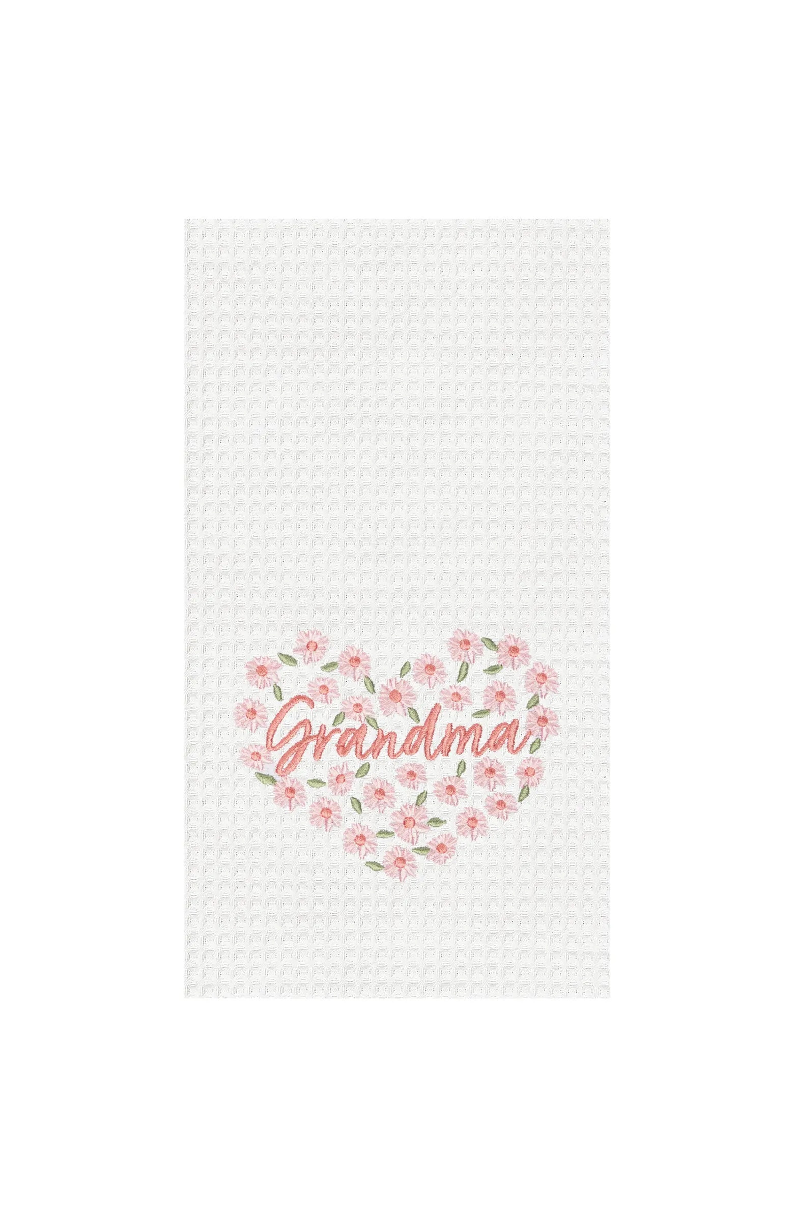 C&F Home Grandma Mother's Day Floral Kitchen and Bathroom Embroidered Waffle Hand Towel | Nordstr... | Nordstrom