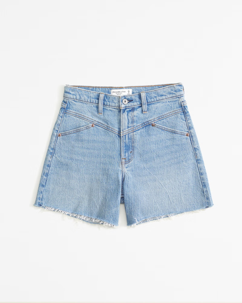 Women's High Rise Dad Short | Women's Bottoms | Abercrombie.com | Abercrombie & Fitch (US)