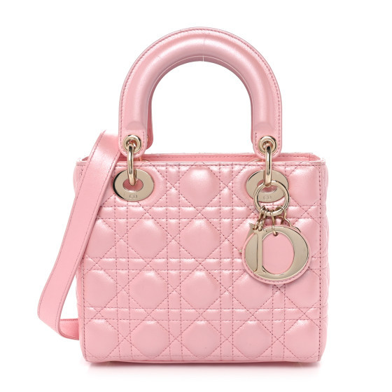 Lambskin Cannage Small My Lady Dior Pink | FASHIONPHILE (US)