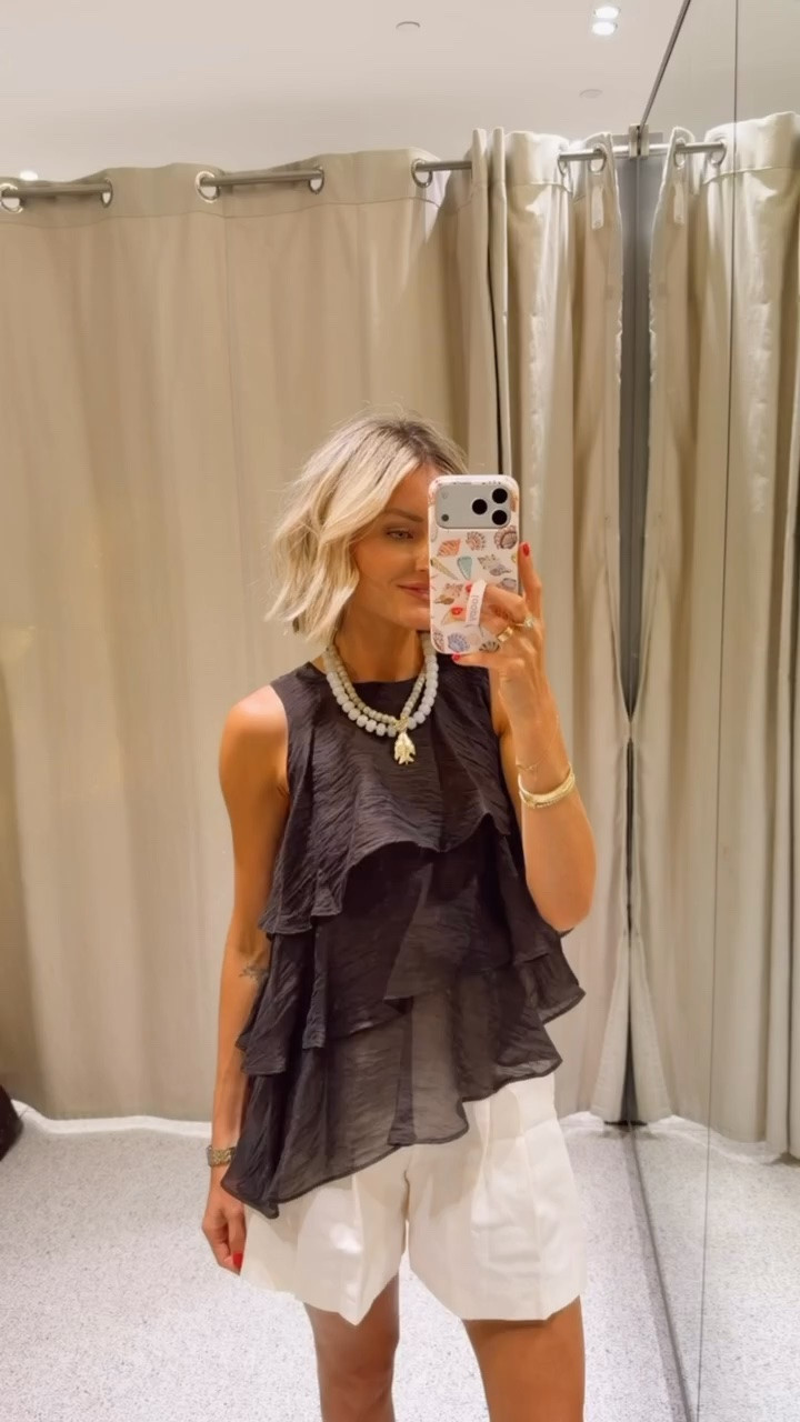 This asymmetric top has the prettiest ruffle detail 😍 wearing S in the top & XS in the shorts.

Loverly Grey, Zara, summer fashion, summer outfit ideas

#LTKSeasonal #LTKootd