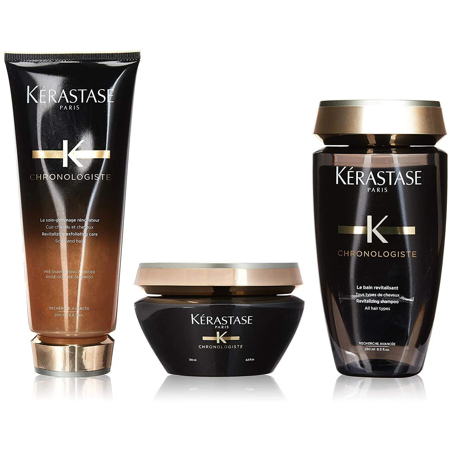 Kérastase Chronologiste Revitalizing Shampoo, Care Conditioner And Balm Treatment Trio 1 | Casual Chic Boutique