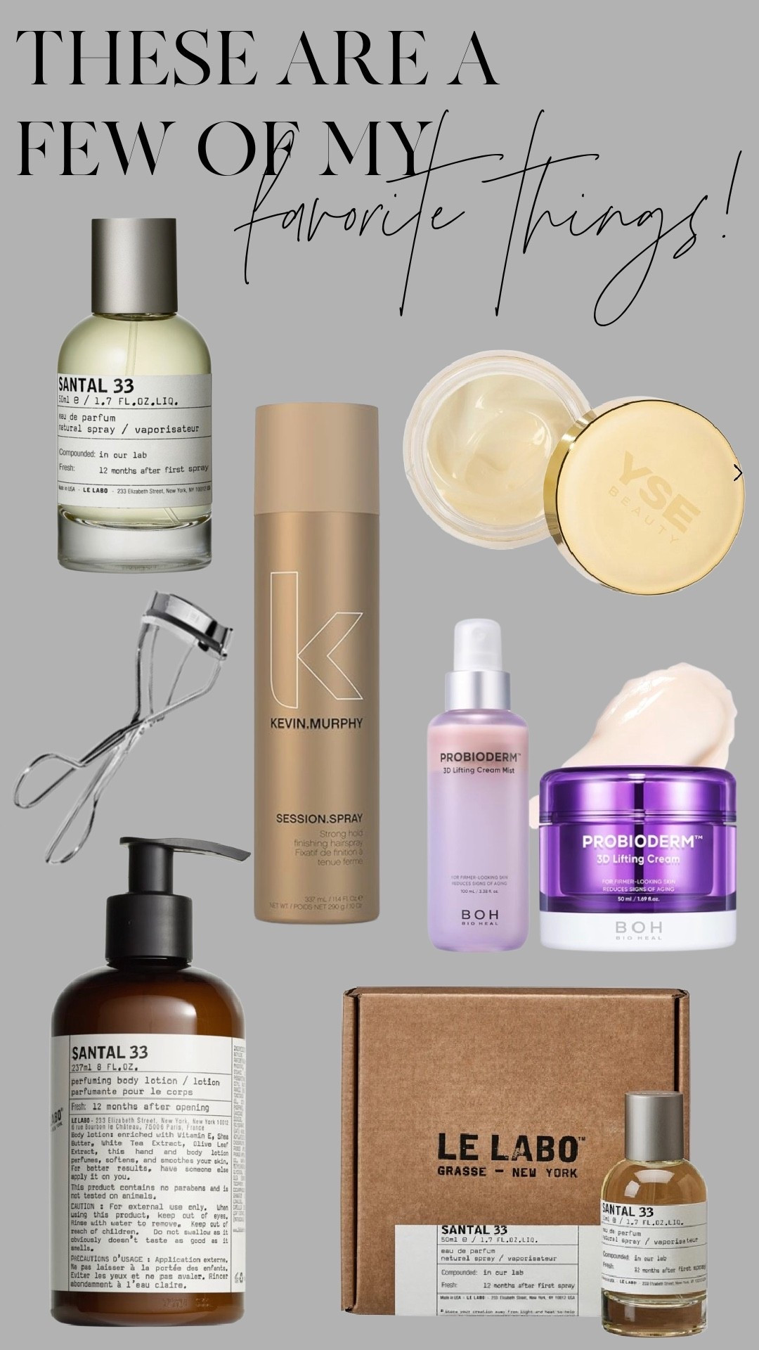 A few of my everyday favorites I always keep on hand.

My go-to fragrance, hair spray, skincare, and beauty tools — all linked here.


#LTKGiftGuide #LTKFindsUnder100 #LTKBeauty