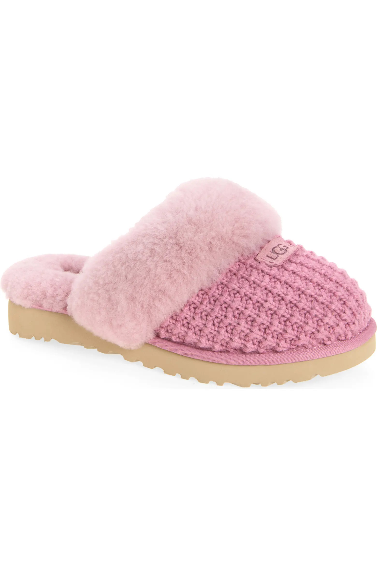 UGG® Cozy Knit Genuine Shearling Slipper (Women) | Nordstrom | Nordstrom