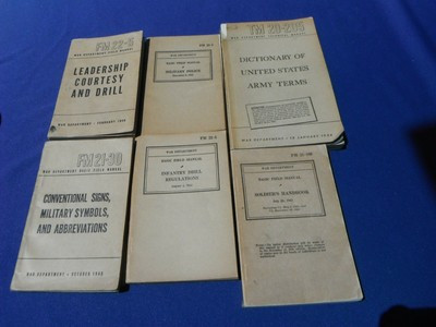 6 books Rare ORIGINAL WW2 1941-46 FIELD MANUALS WAR DEPARTMENT,  Military Police  | eBay | eBay US