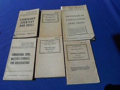 6 books Rare ORIGINAL WW2 1941-46 FIELD MANUALS WAR DEPARTMENT,  Military Police  | eBay | eBay US