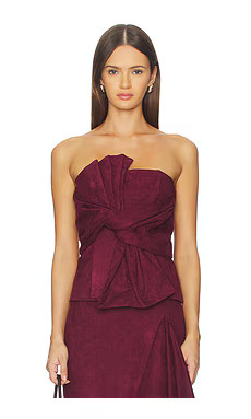 Line & Dot Valen Top in Maroon from Revolve.com | Revolve Clothing (Global)