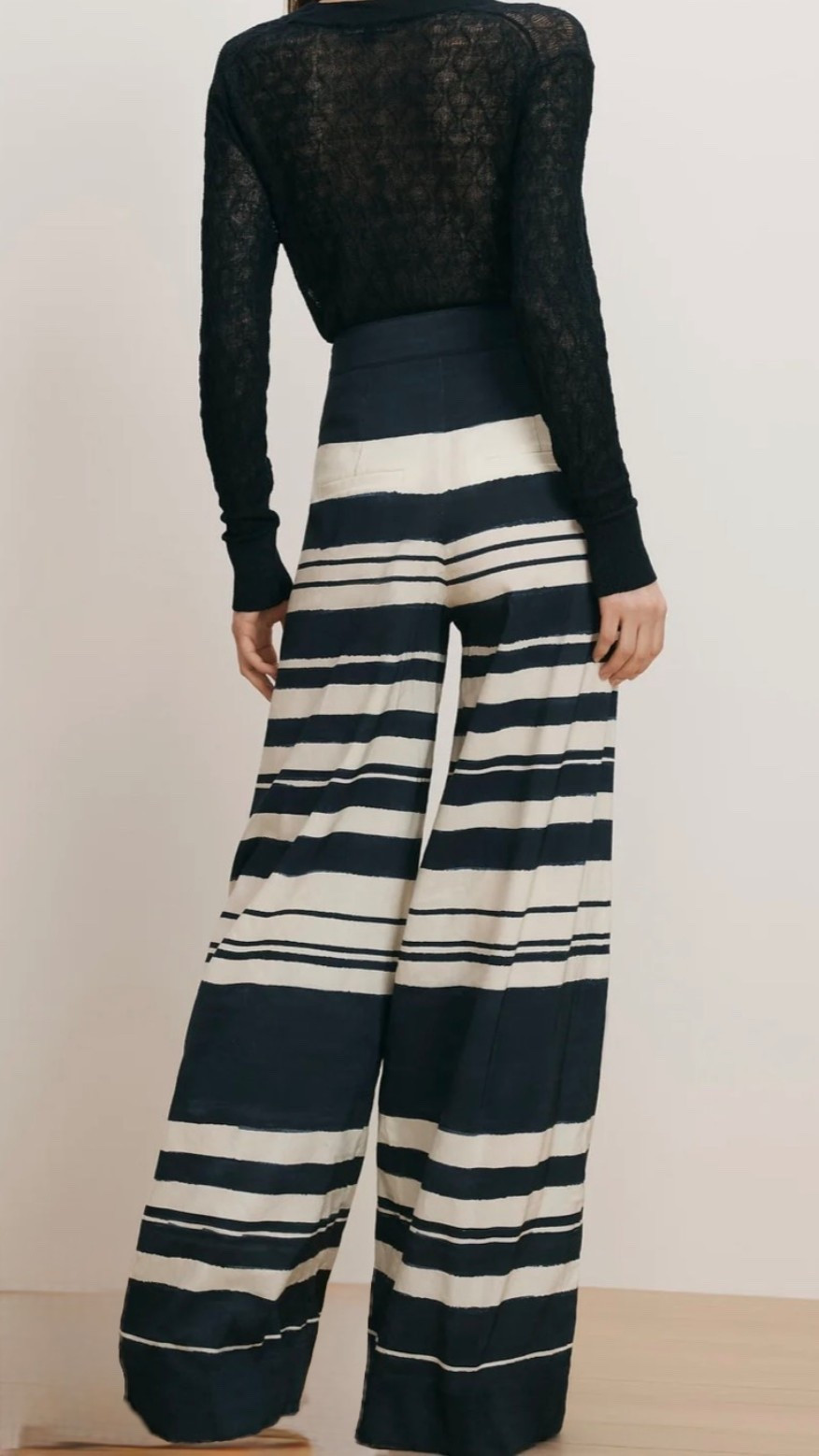Heron Crossover Waistband Pant
Navy and White Striped Linen Trouser

Crafted from a crisp linen blend with bold navy-and-white stripes, the Heron pant is defined by a high-waisted, crossover waistband and extra-wide-leg silhouette

#LTKWorkwear #LTKTravel #LTKspring