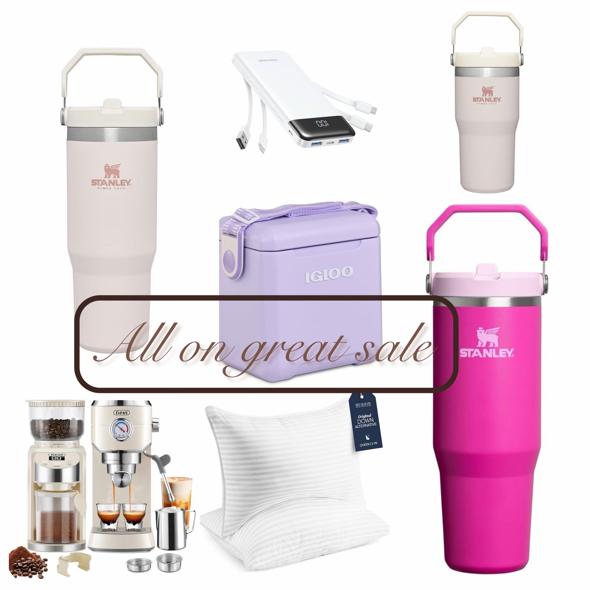Amazon sale items I feel like are a good deal! Lots of perfect items for summer time. Beach trips etc. 
I have and love the espresso machine and it’s on a great deal today! 

#LTKSaleAlert #LTKHome #LTKSeasonal