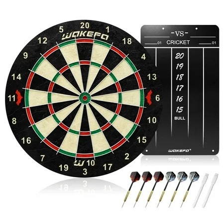 Bristle Dartboards Dart Board Set: High-Grade Compressed Sisal Dart Board Set with Print Numbers and Staple-Free Bullseye, Dart Board Suitable for Adults in Party/Competition/Bar/Garage/Game | Walmart (US)