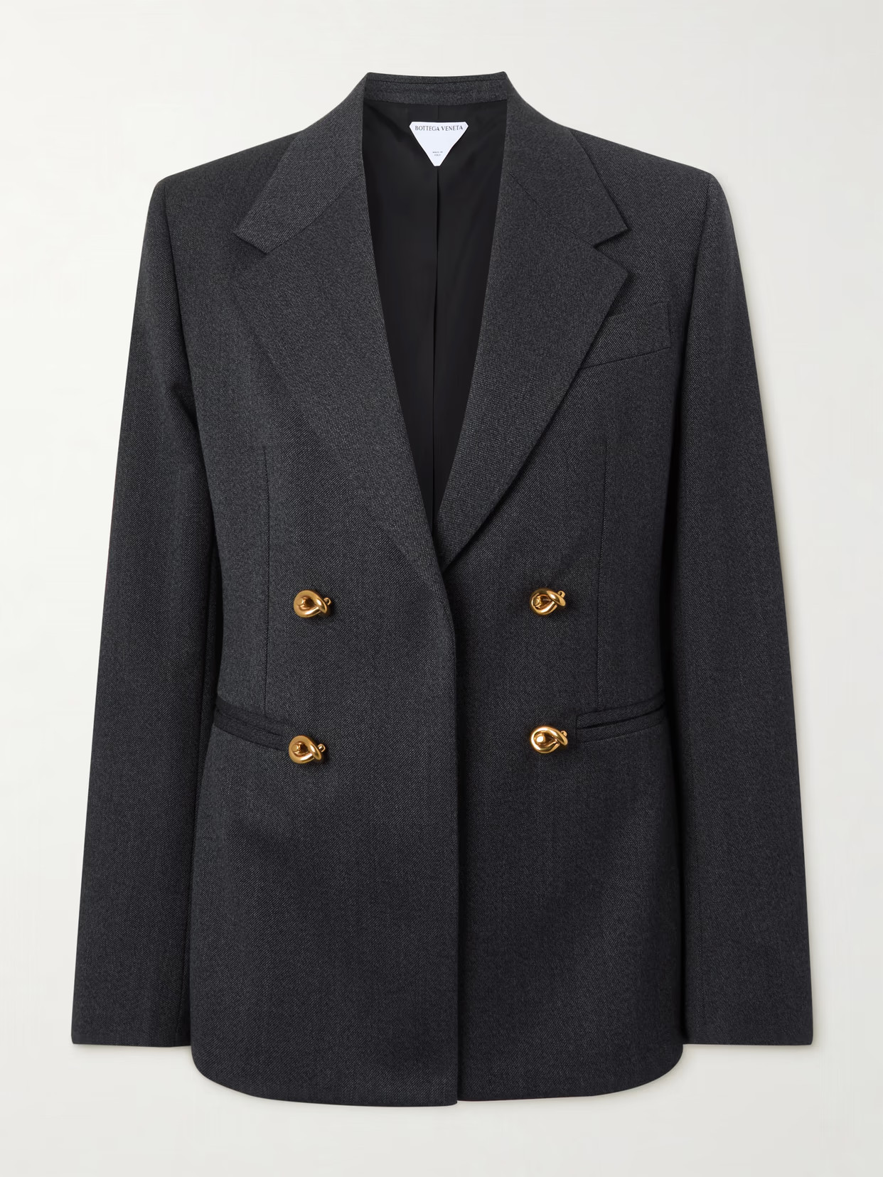 Bottega Veneta - Double-breasted Wool-twill Blazer - Black - IT42 | NET-A-PORTER APAC