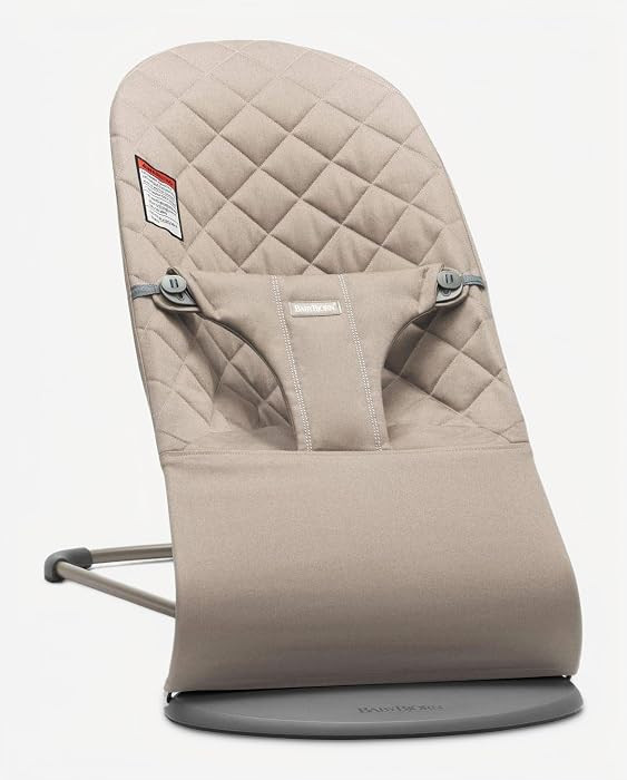 BabyBj\u00f6rn Bouncer Bliss, Sand Gray, Woven, Classic Quilt | 2-in-1 Adjustable Baby Bouncer Se... | Amazon (US)