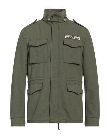 Brian Dales Man Jacket Military green Size 36 Polyester | YOOX (US)